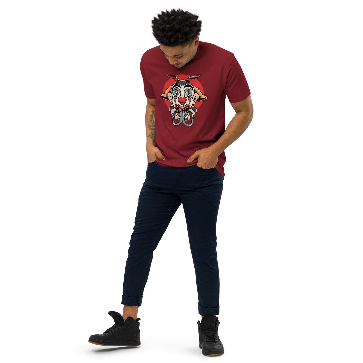 Men’s Premium Heavyweight Tee-Monster Clown - Elementologie