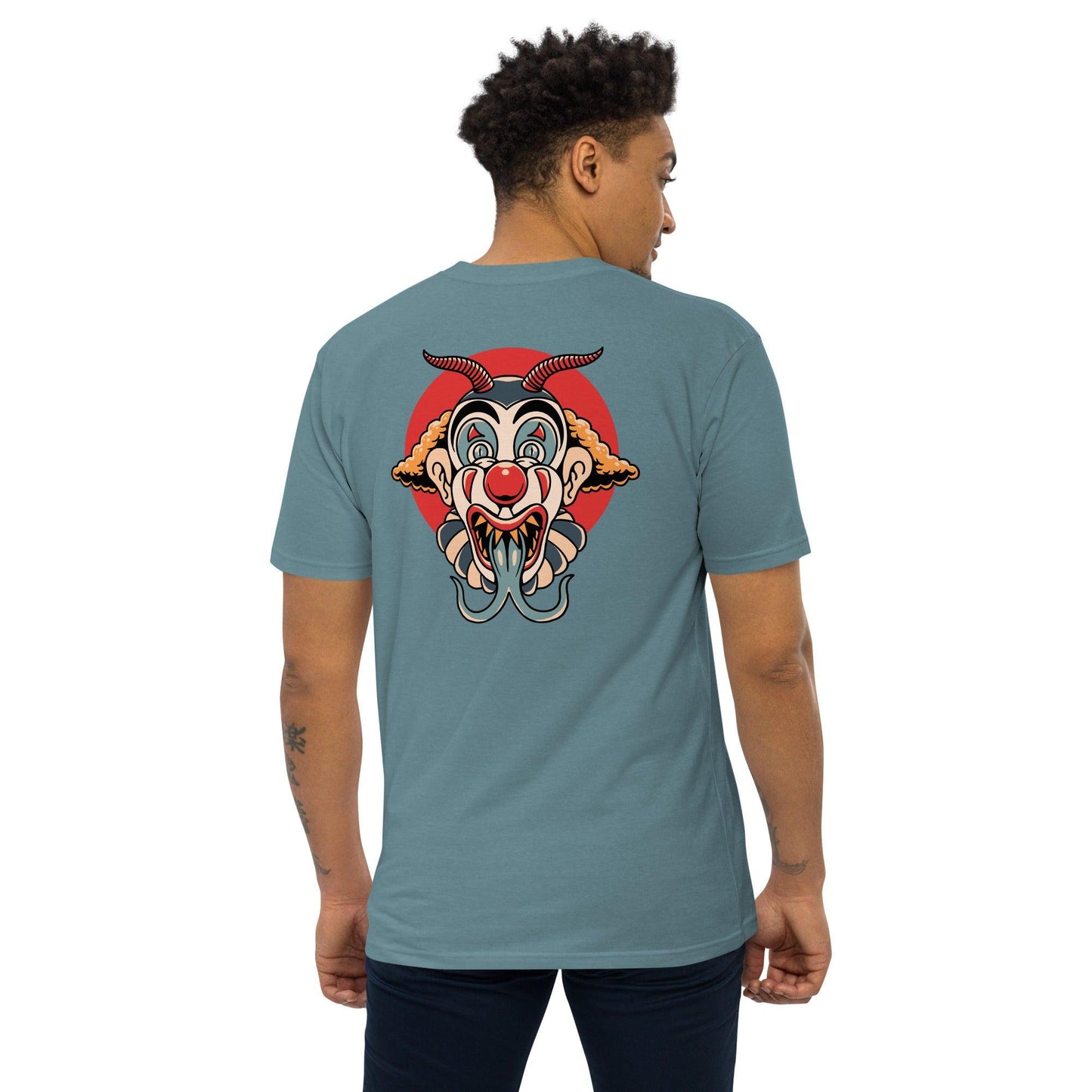 Men’s Premium Heavyweight Tee-Monster Clown - Elementologie