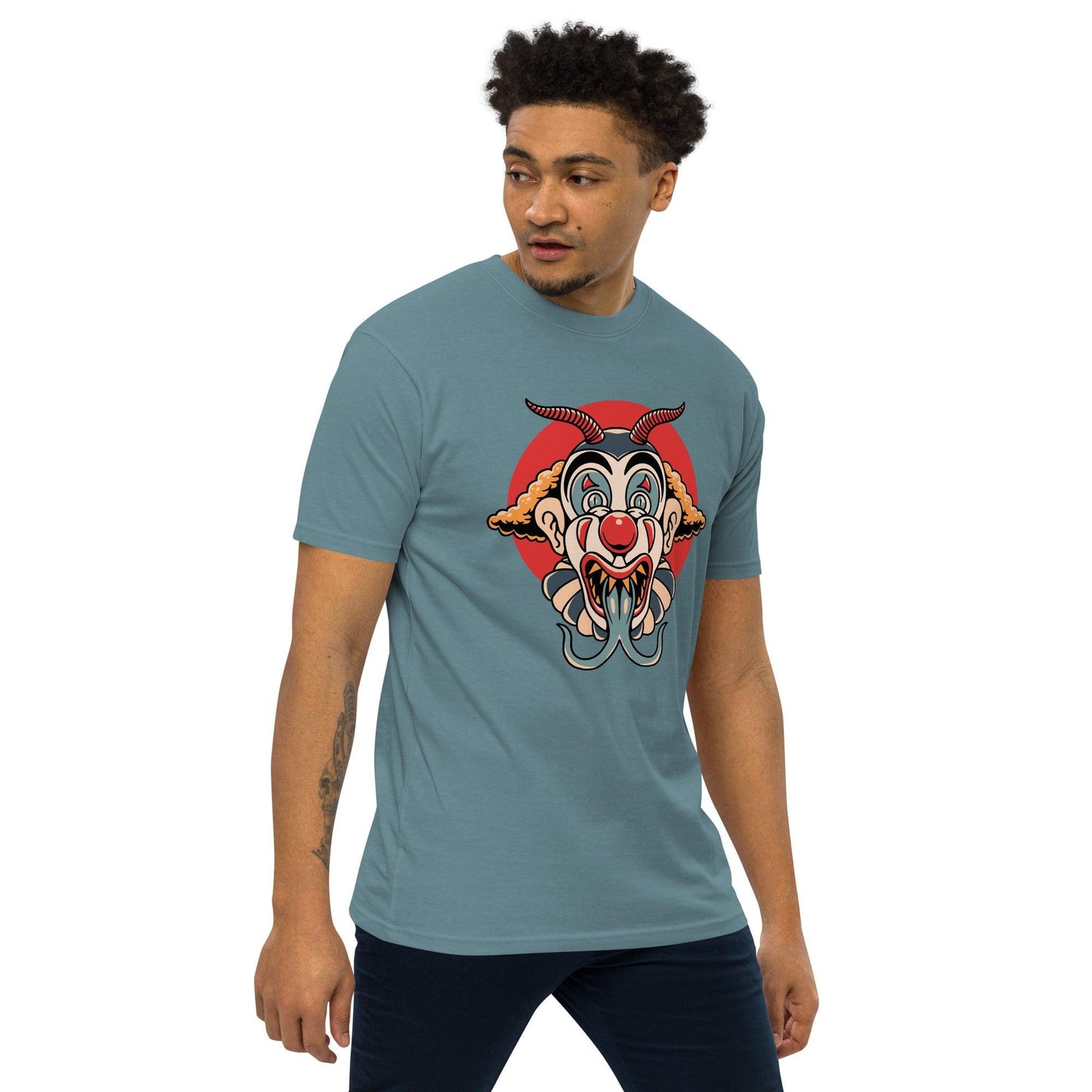 Men’s Premium Heavyweight Tee-Monster Clown - Elementologie