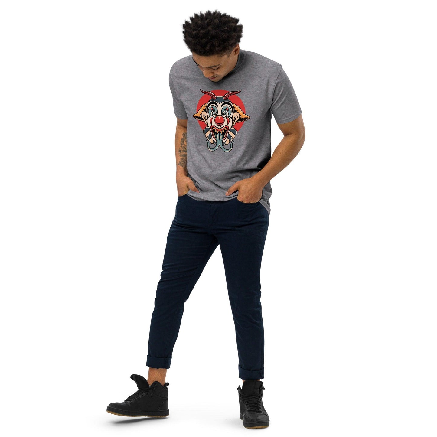 Men’s Premium Heavyweight Tee-Monster Clown - Elementologie