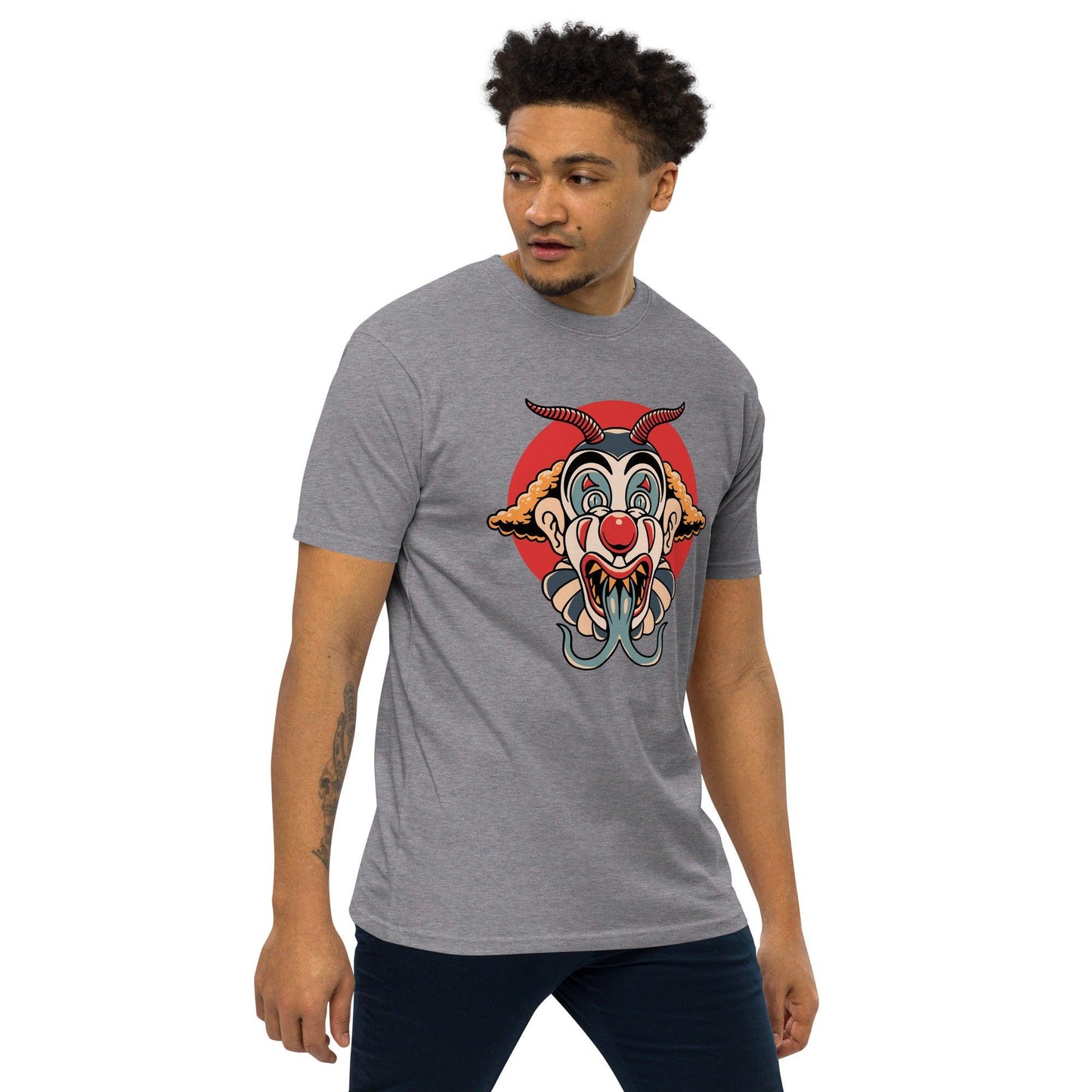 Men’s Premium Heavyweight Tee-Monster Clown - Elementologie