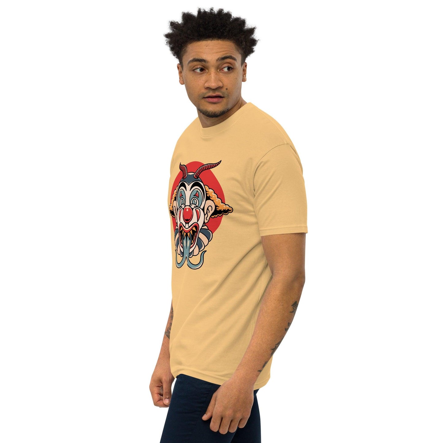 Men’s Premium Heavyweight Tee-Monster Clown - Elementologie