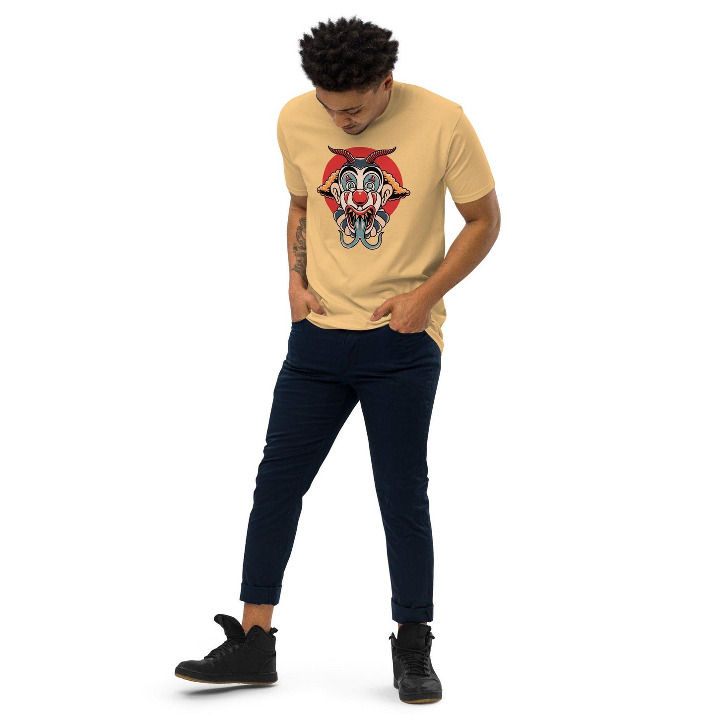 Men’s Premium Heavyweight Tee-Monster Clown - Elementologie