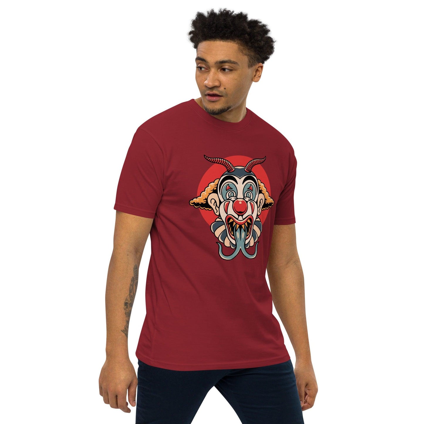 Men’s Premium Heavyweight Tee-Monster Clown - Elementologie