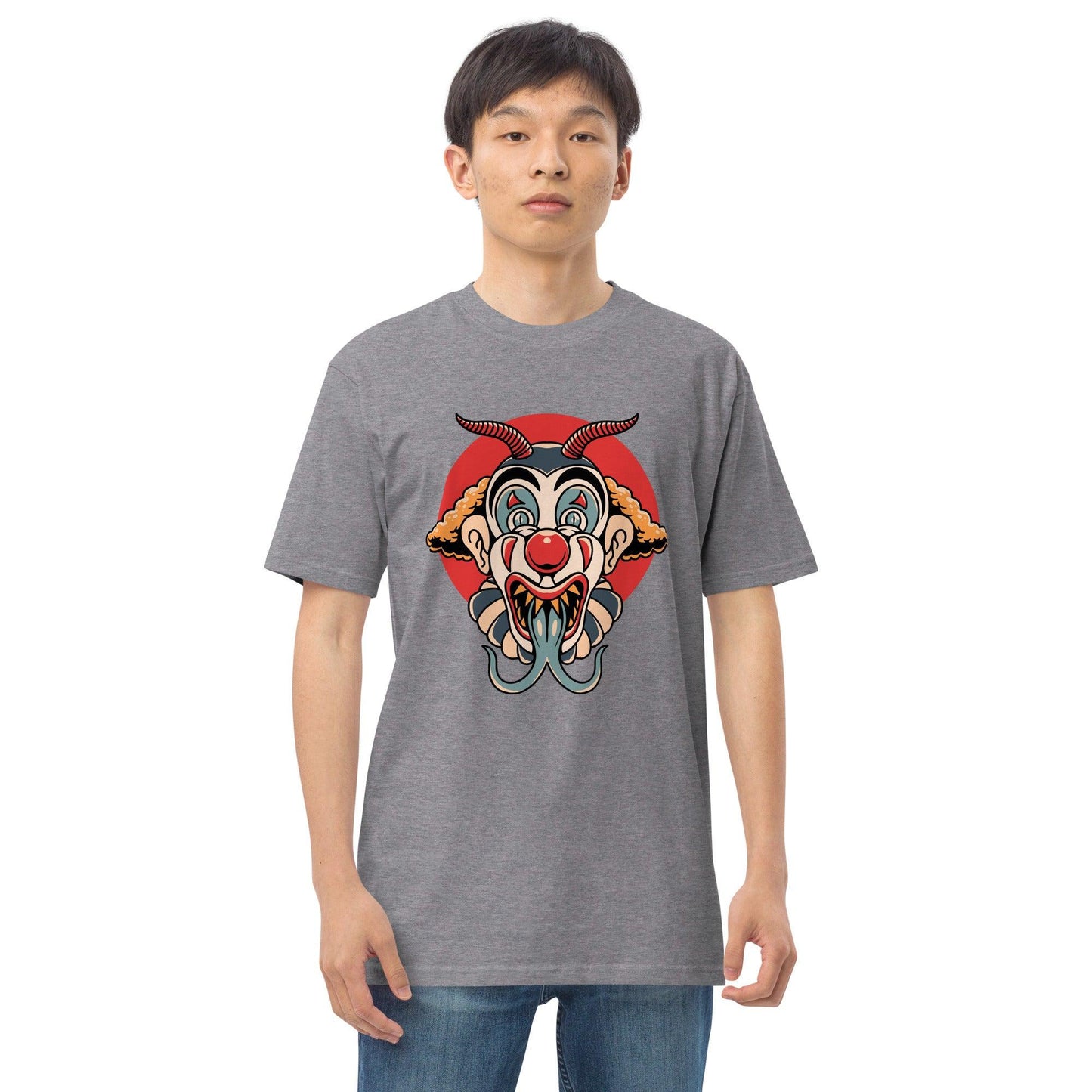 Men’s Premium Heavyweight Tee-Monster Clown - Elementologie