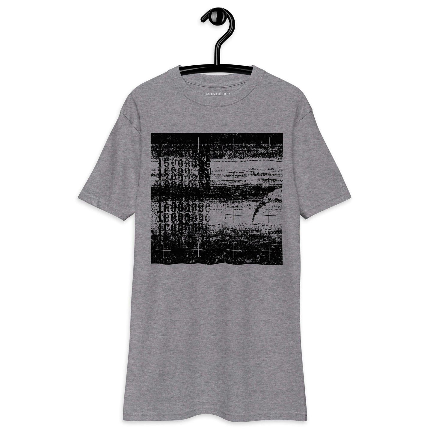 Men’s Premium Heavyweight Tee-Glitch Pattern - Premium  from Elementologie - Just $35.95! Shop now at Elementologie