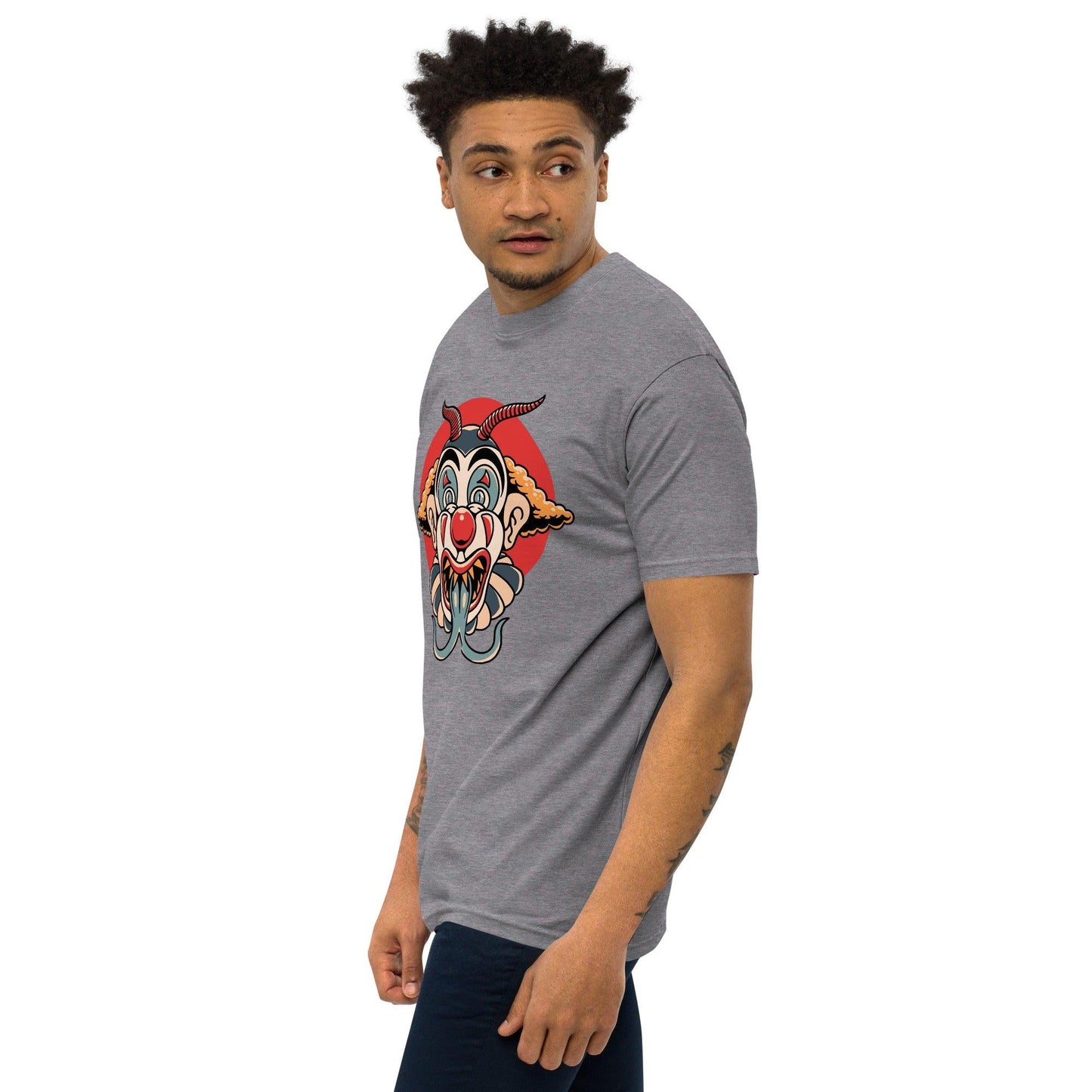 Men’s Premium Heavyweight Tee-Monster Clown - Elementologie