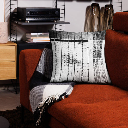 Premium Pillow-Glitch No.15 - Premium  from Elementologie - Just $26.95! Shop now at Elementologie