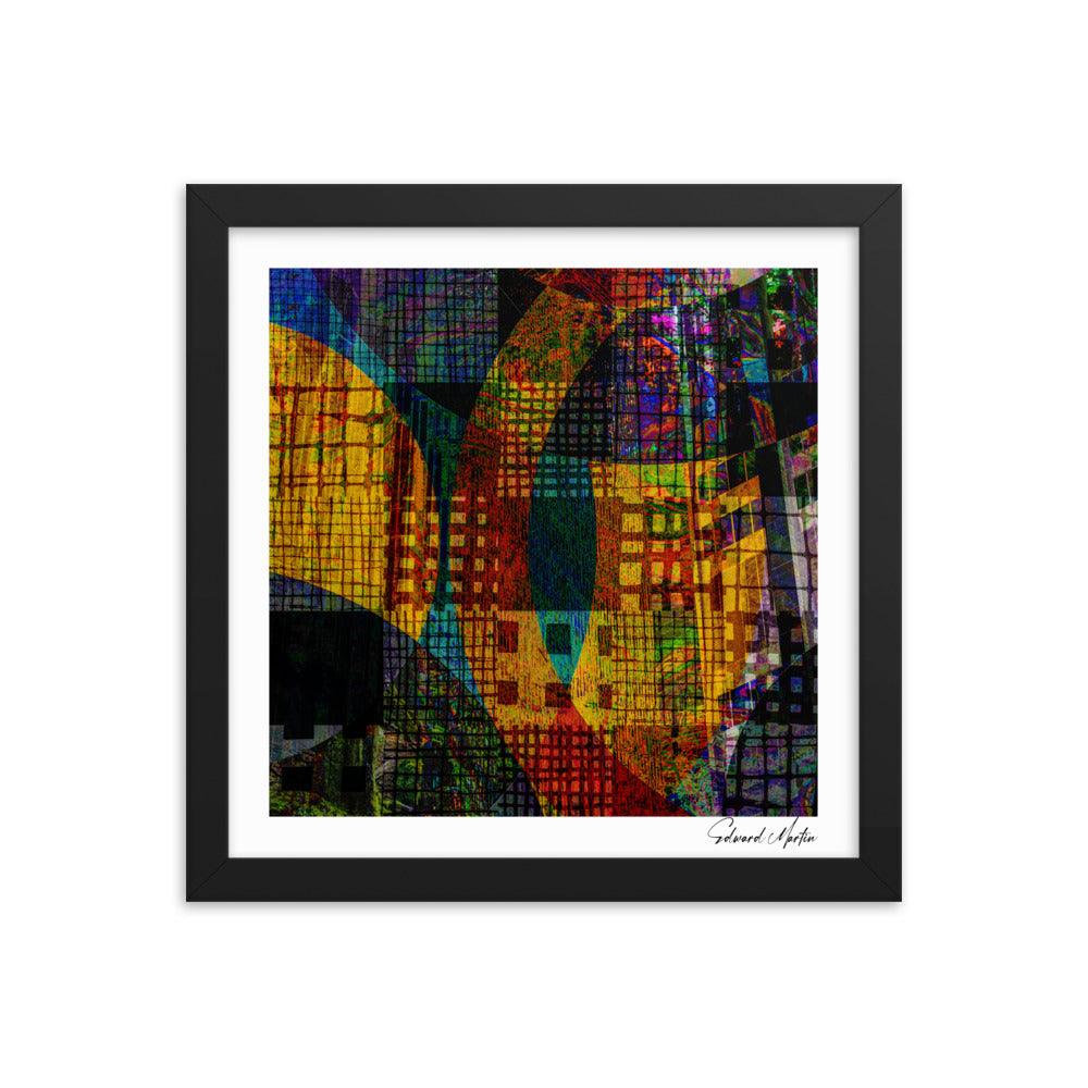 Framed Print-Abstract No.04 by Edward Martin - Elementologie