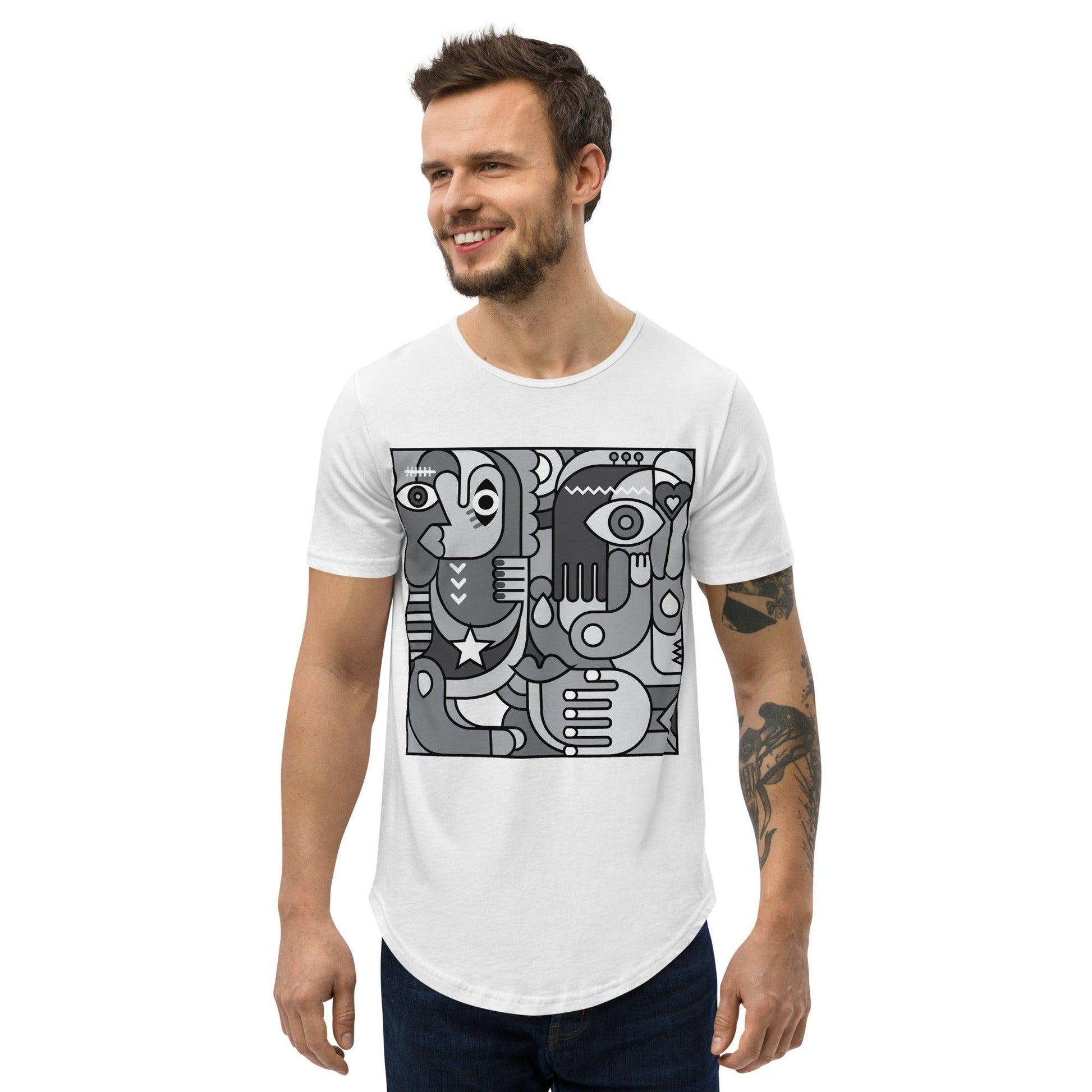 Men's Curved Hem T-Shirt - Premium  from Elementologie - Just $29.99! Shop now at Elementologie