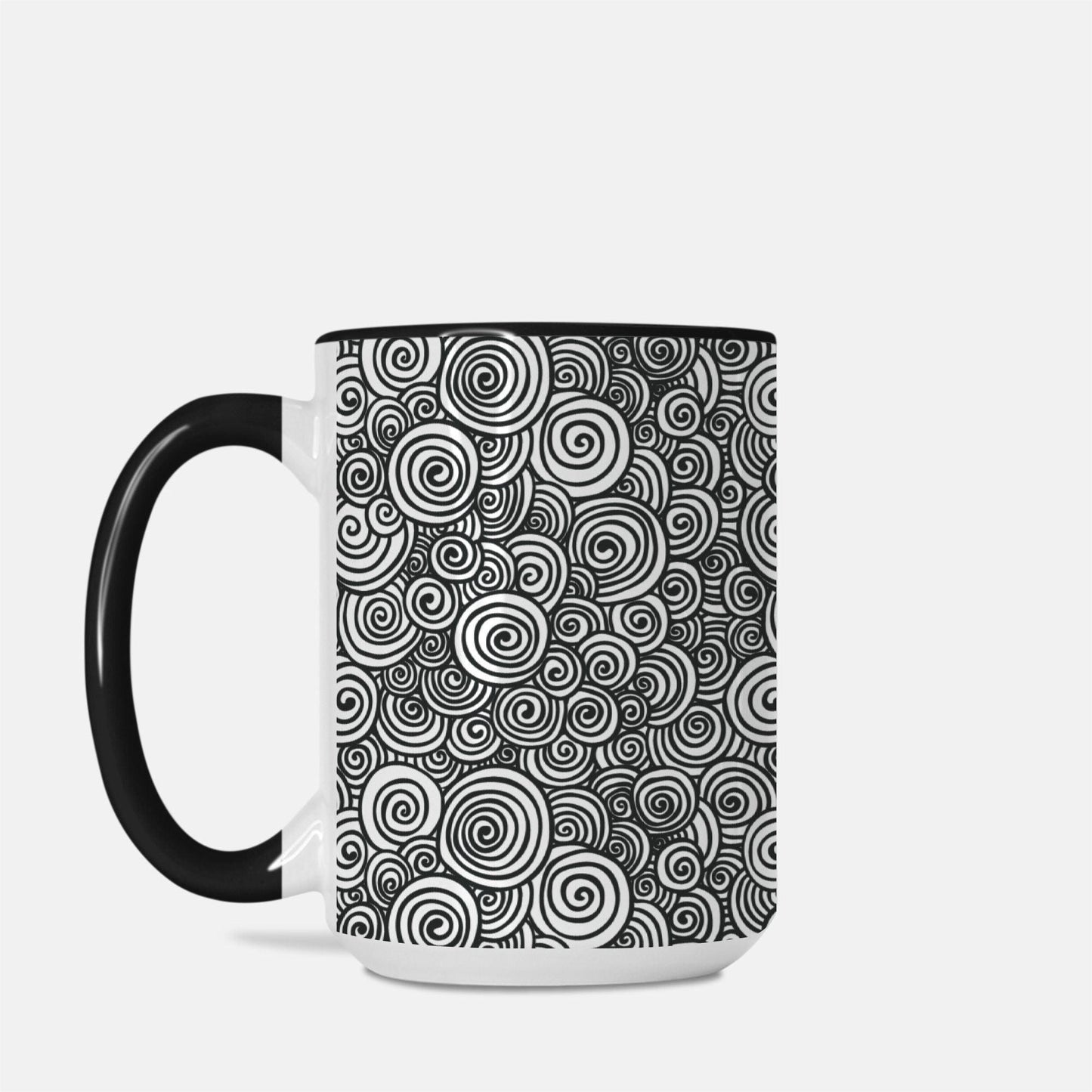 Coffee Mug Deluxe 15oz. Swirls - Premium  from Elementologie - Just $18! Shop now at Elementologie