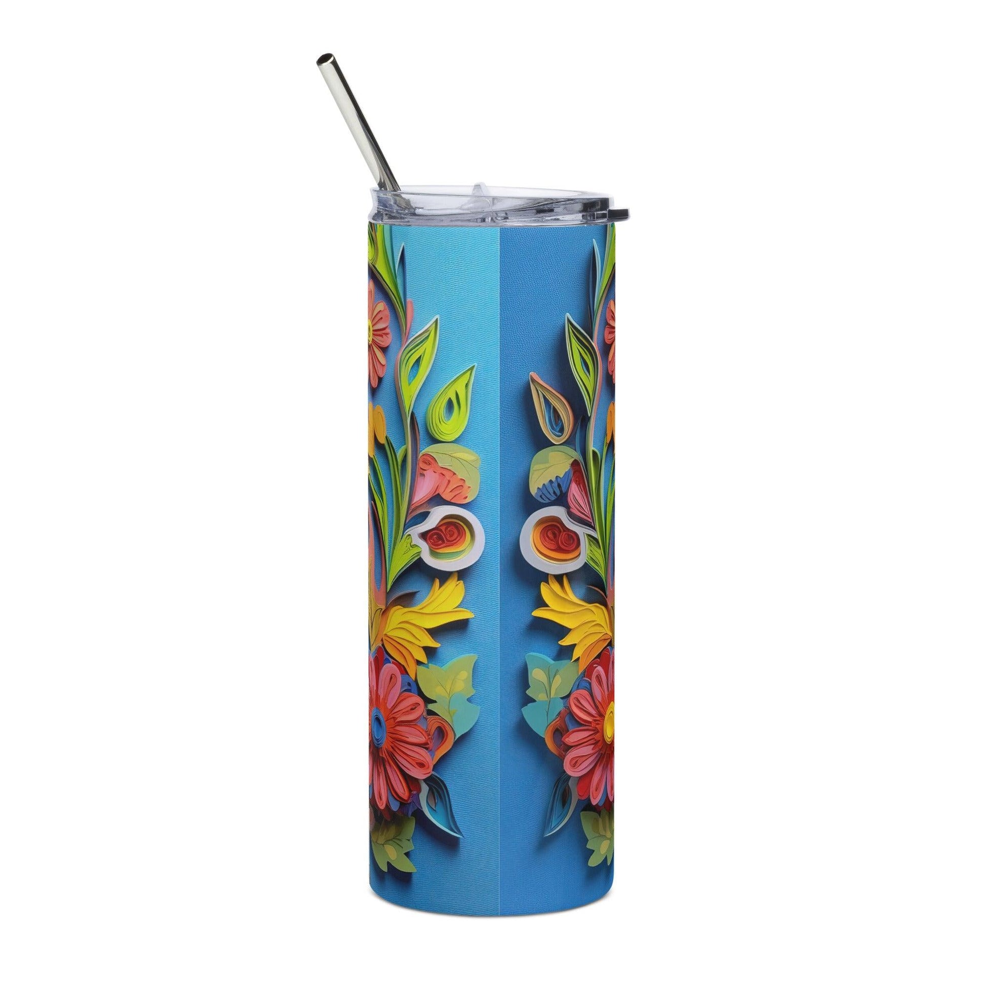 Stainless Steel Tumbler-Owl - Premium  from Elementologie - Just $25.95! Shop now at Elementologie