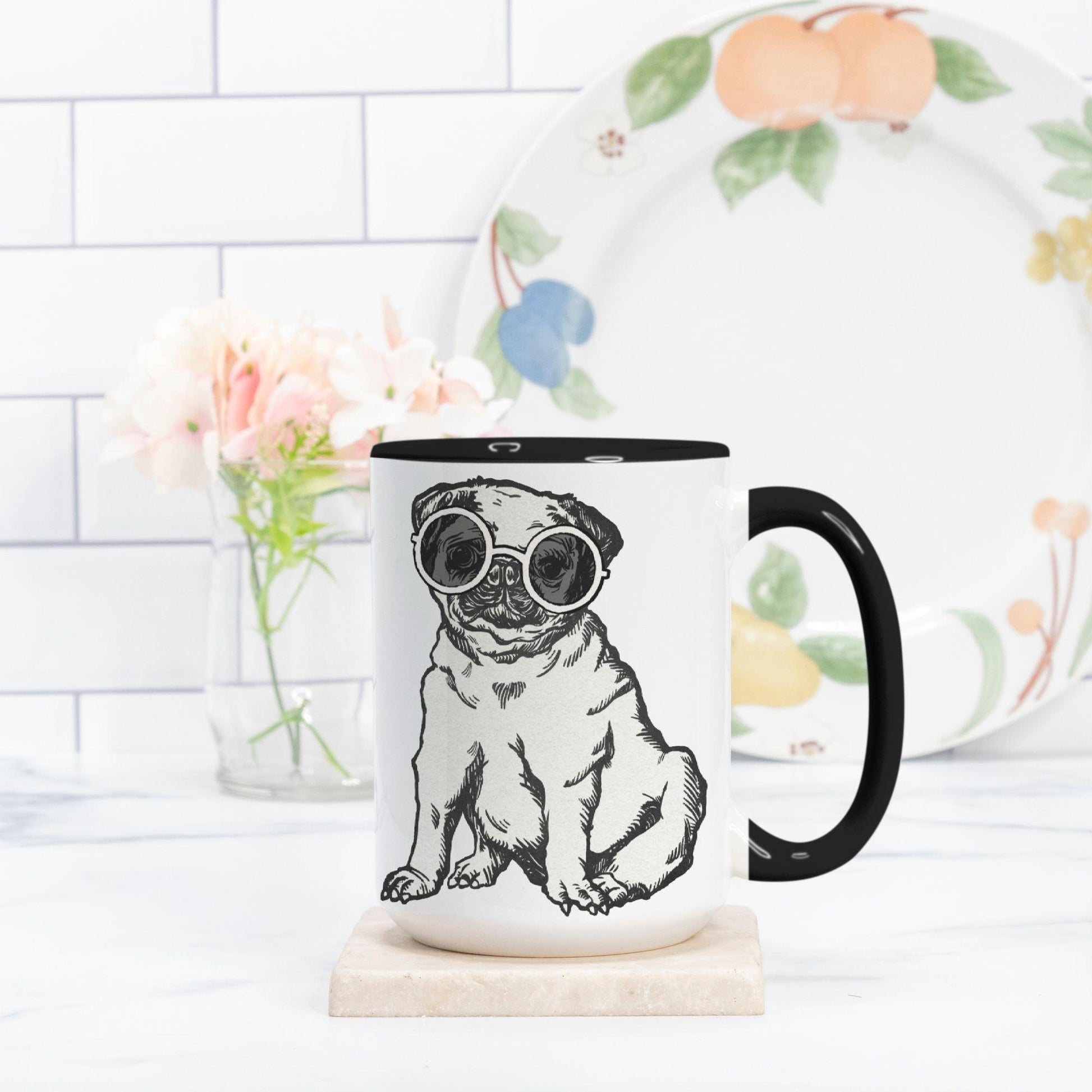 Coffee Mug Deluxe 15oz. Pug Life - Premium  from Elementologie - Just $18! Shop now at Elementologie