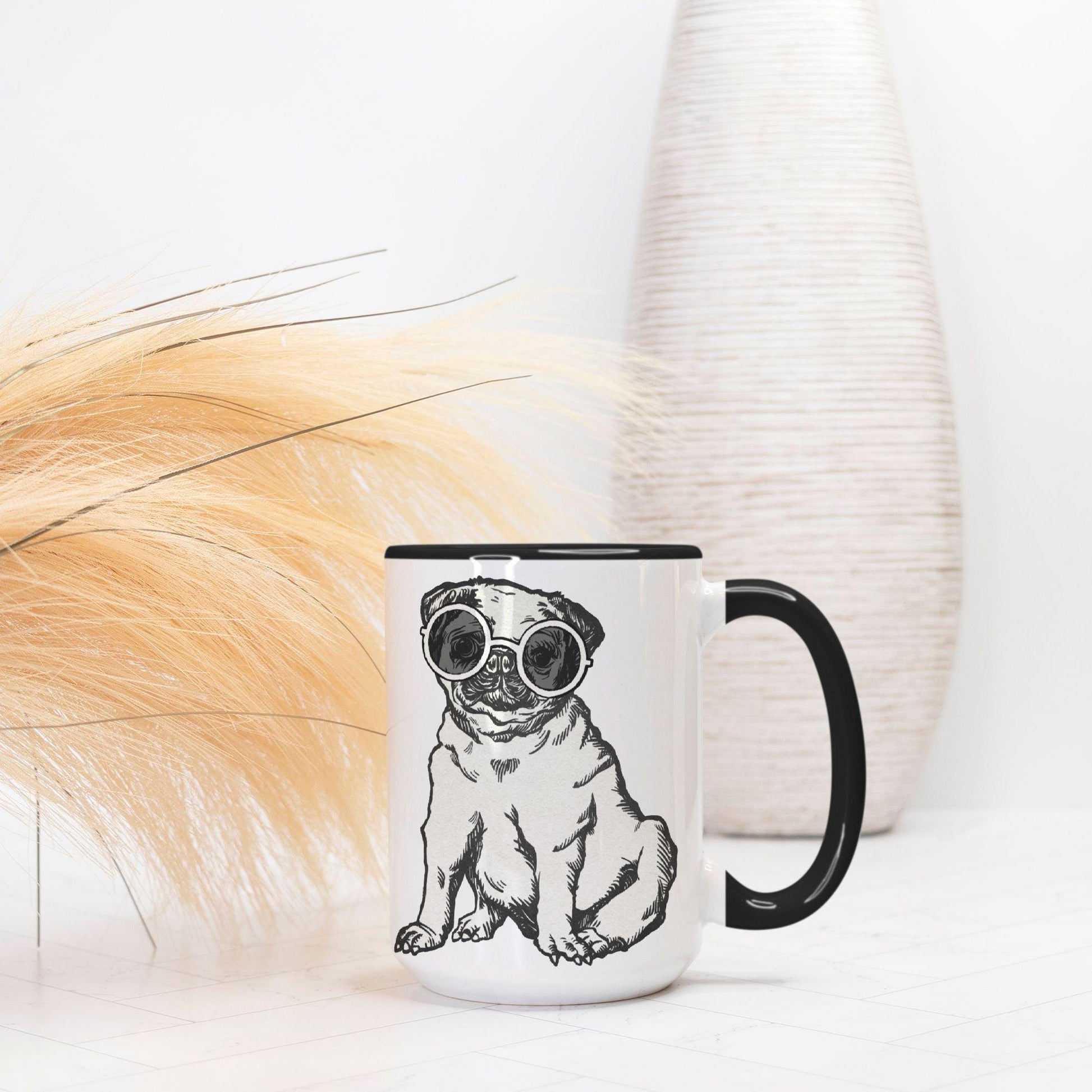 Coffee Mug Deluxe 15oz. Pug Life - Premium  from Elementologie - Just $18! Shop now at Elementologie