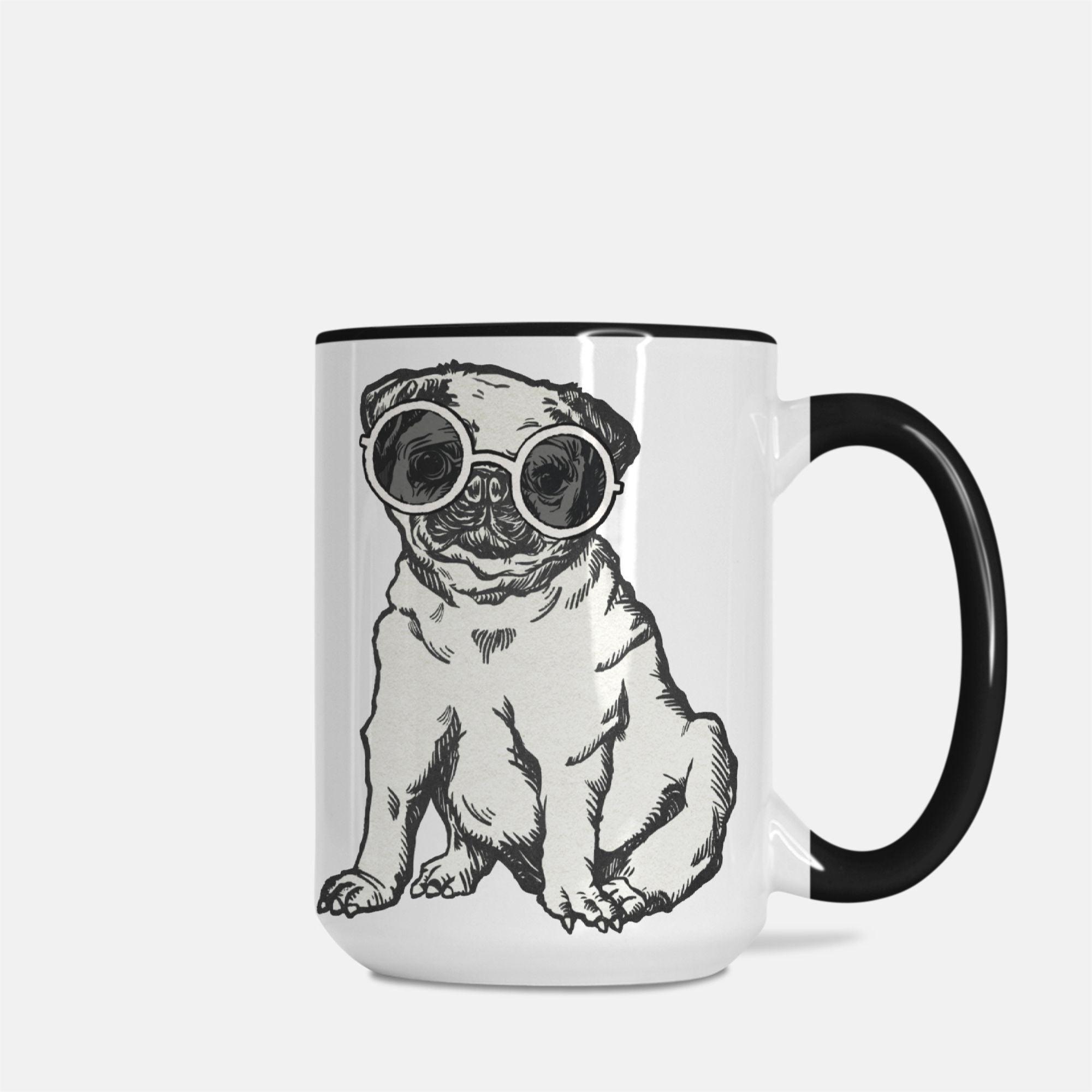 Coffee Mug Deluxe 15oz. Pug Life - Elementologie