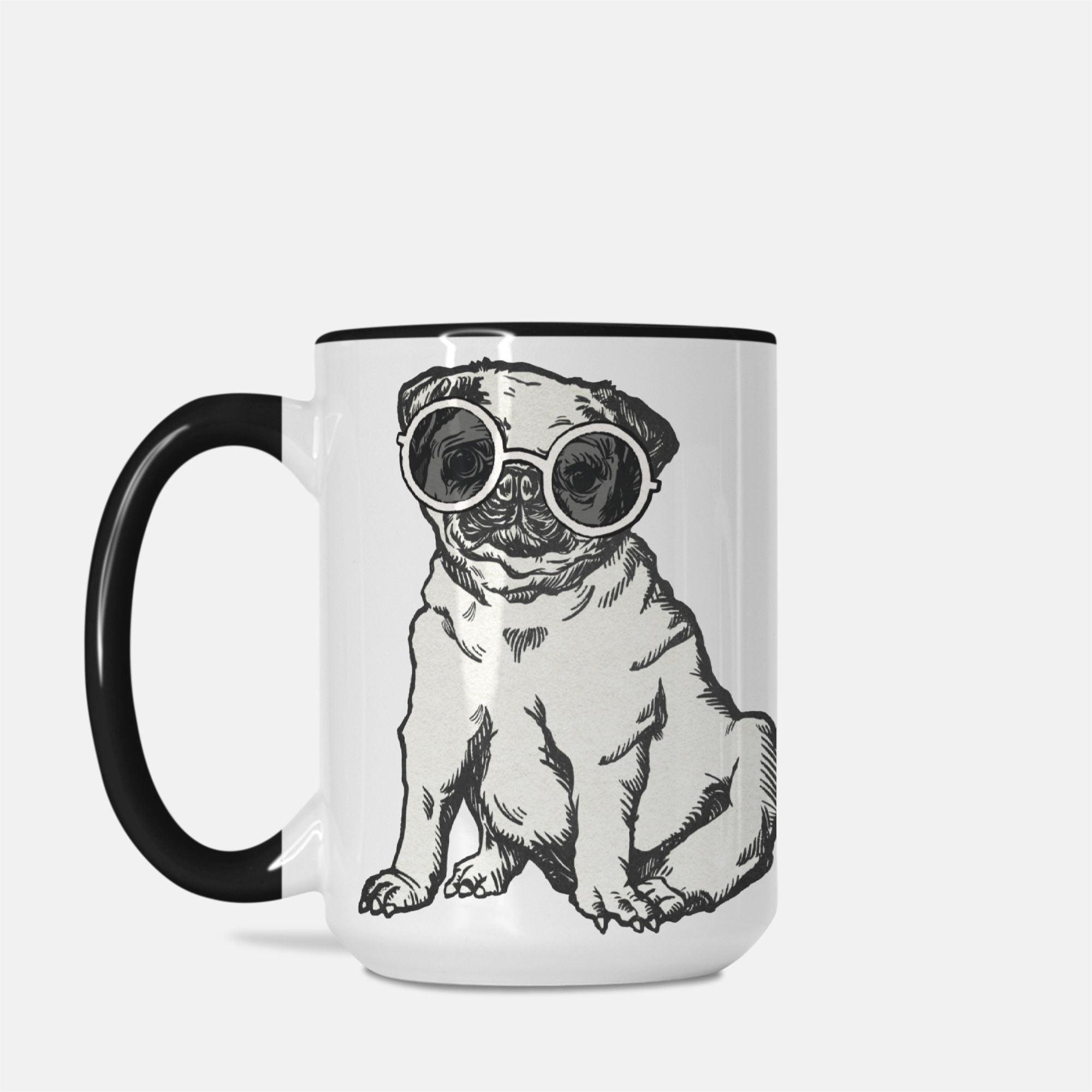 Coffee Mug Deluxe 15oz. Pug Life - Elementologie