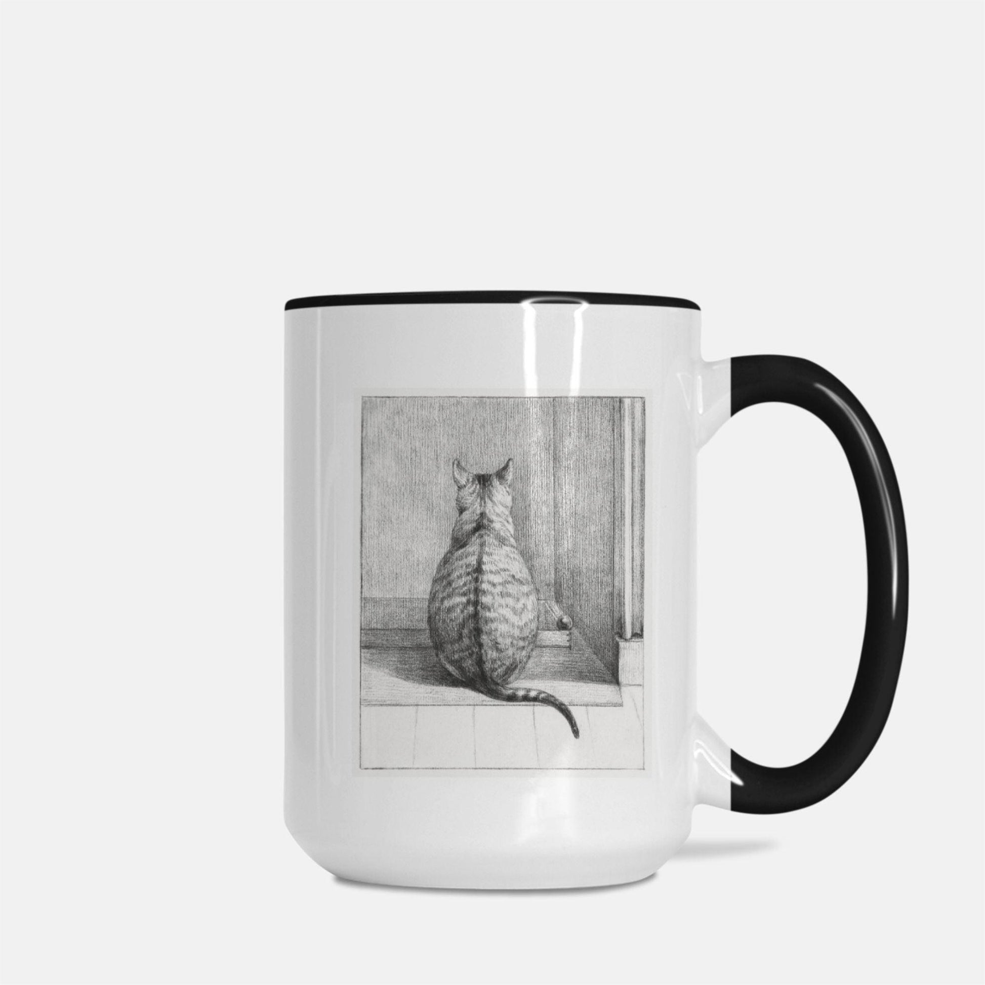 Coffee Mug Deluxe 15oz. Cat - Premium  from Elementologie - Just $18! Shop now at Elementologie