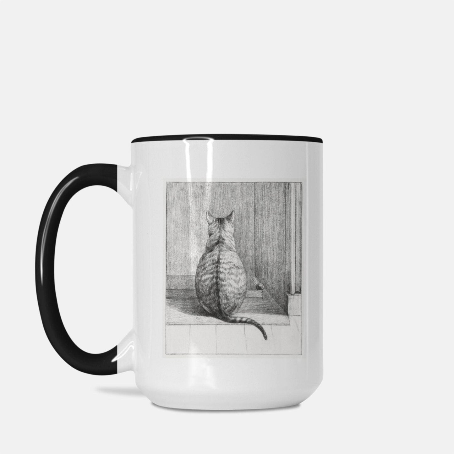 Coffee Mug Deluxe 15oz. Cat - Premium  from Elementologie - Just $18! Shop now at Elementologie