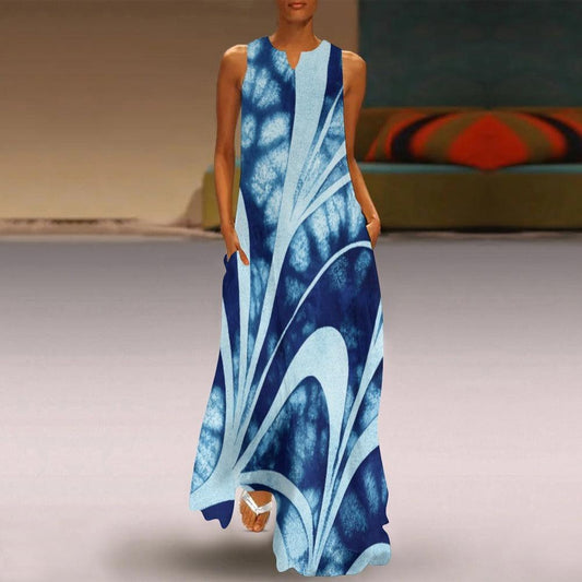 Long Dress-Shibori Collection - Premium  from Elementologie - Just $34.99! Shop now at Elementologie