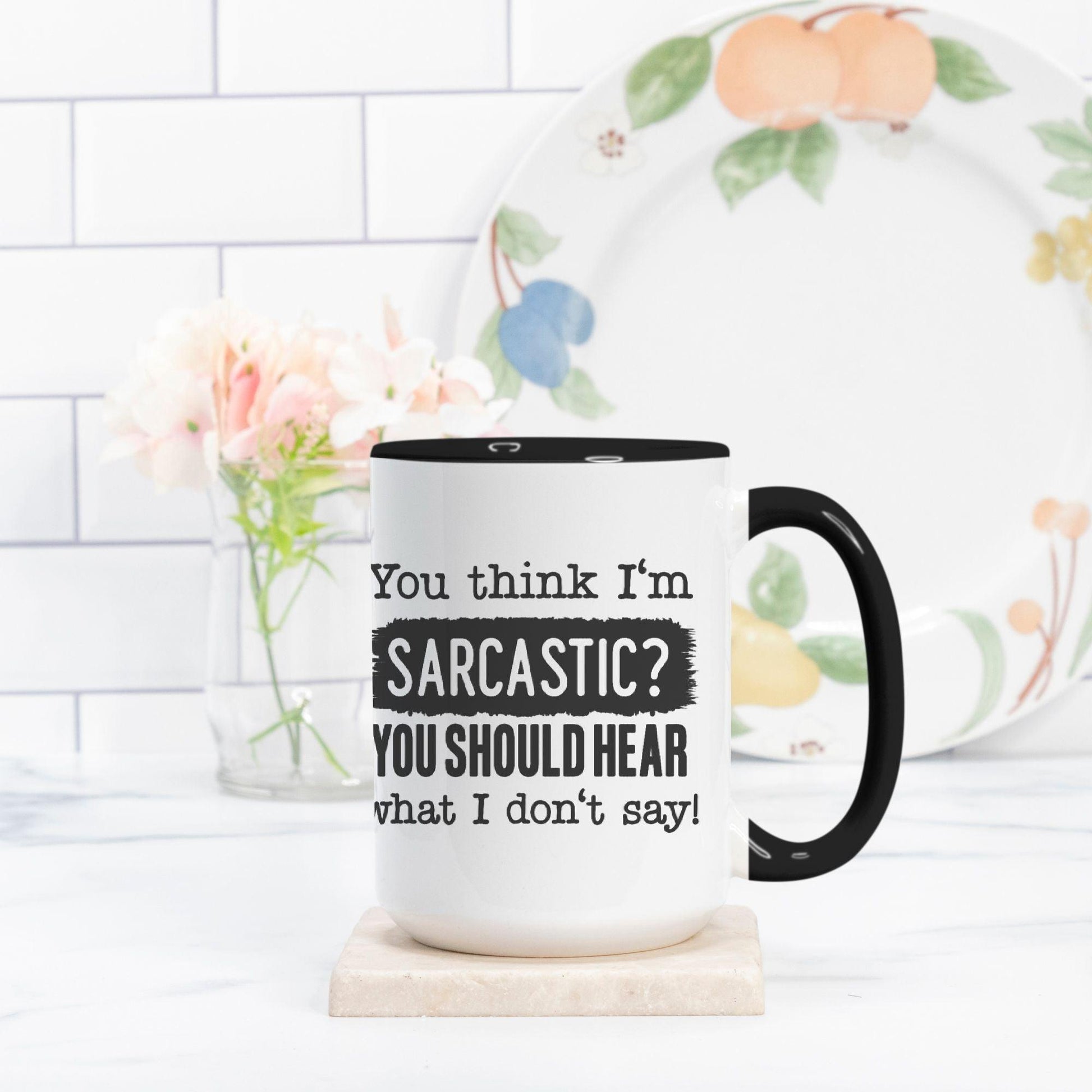 Coffee Mug Deluxe 15oz. -Sarcastic - Premium  from Elementologie - Just $18! Shop now at Elementologie