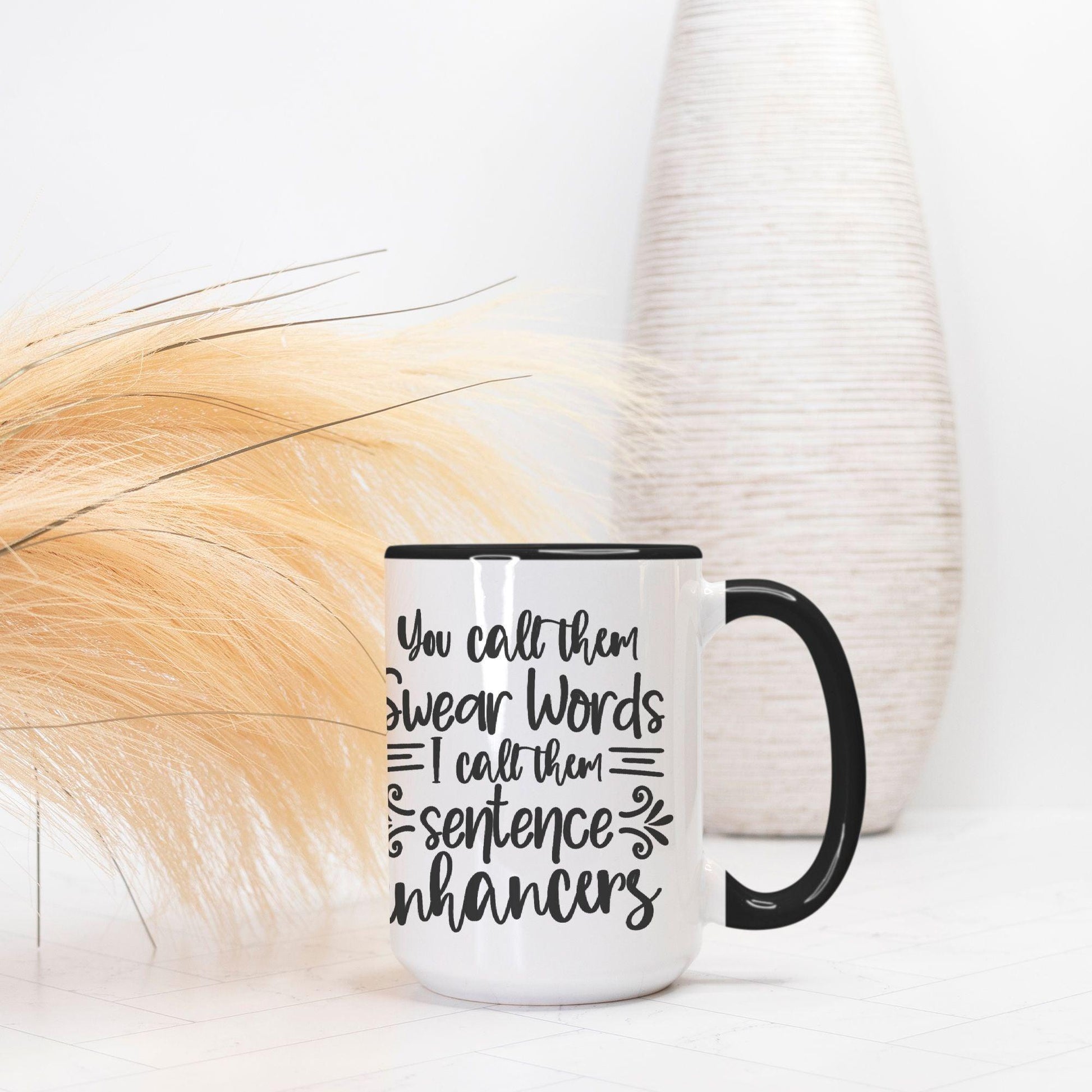 Coffee Mug Deluxe 15oz. -Swear Words - Premium  from Elementologie - Just $18! Shop now at Elementologie