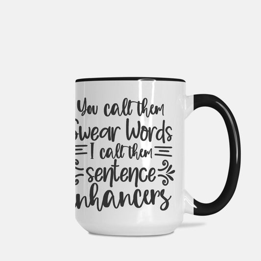 Coffee Mug Deluxe 15oz. -Swear Words - Premium  from Elementologie - Just $18! Shop now at Elementologie