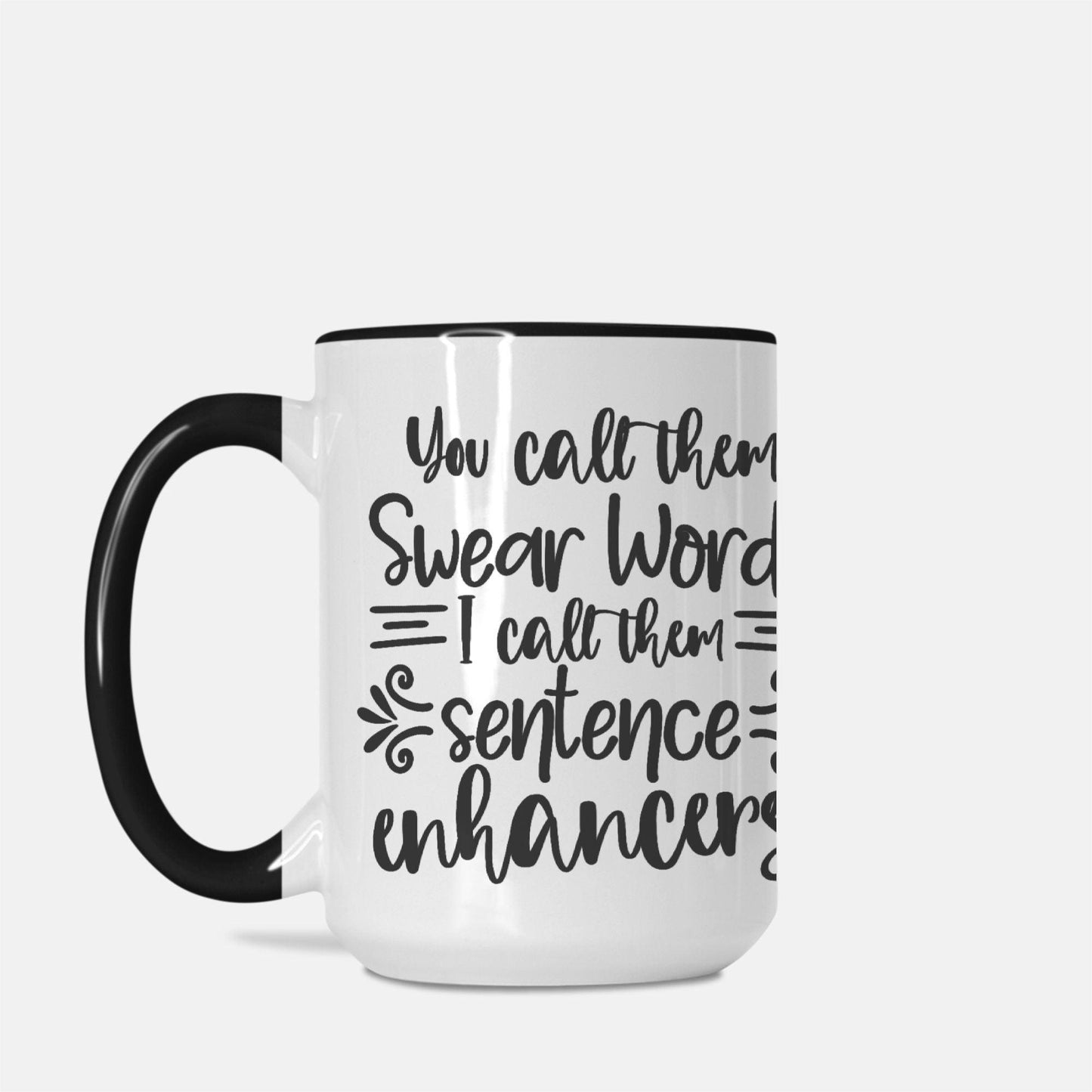 Coffee Mug Deluxe 15oz. -Swear Words - Premium  from Elementologie - Just $18! Shop now at Elementologie