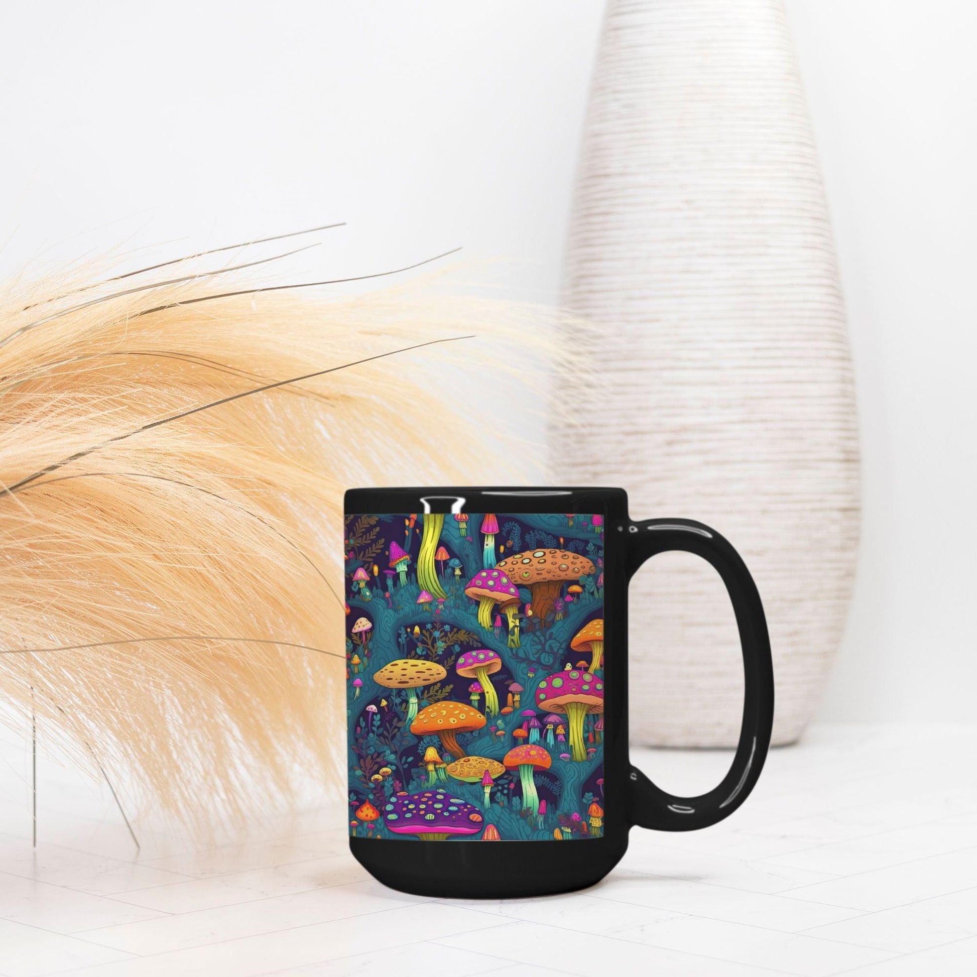 Coffee Mug Deluxe 15oz. -Magic Mushroom Collection - Premium  from Elementologie - Just $18! Shop now at Elementologie