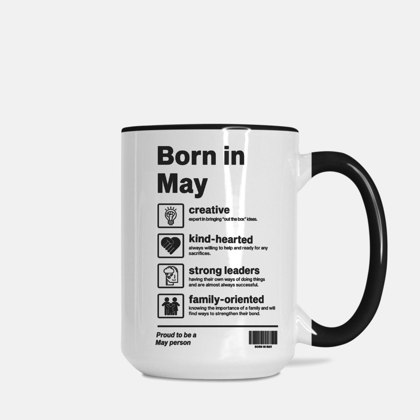 Coffee Mug Deluxe 15oz. -Born In Month - Premium  from Elementologie - Just $18! Shop now at Elementologie