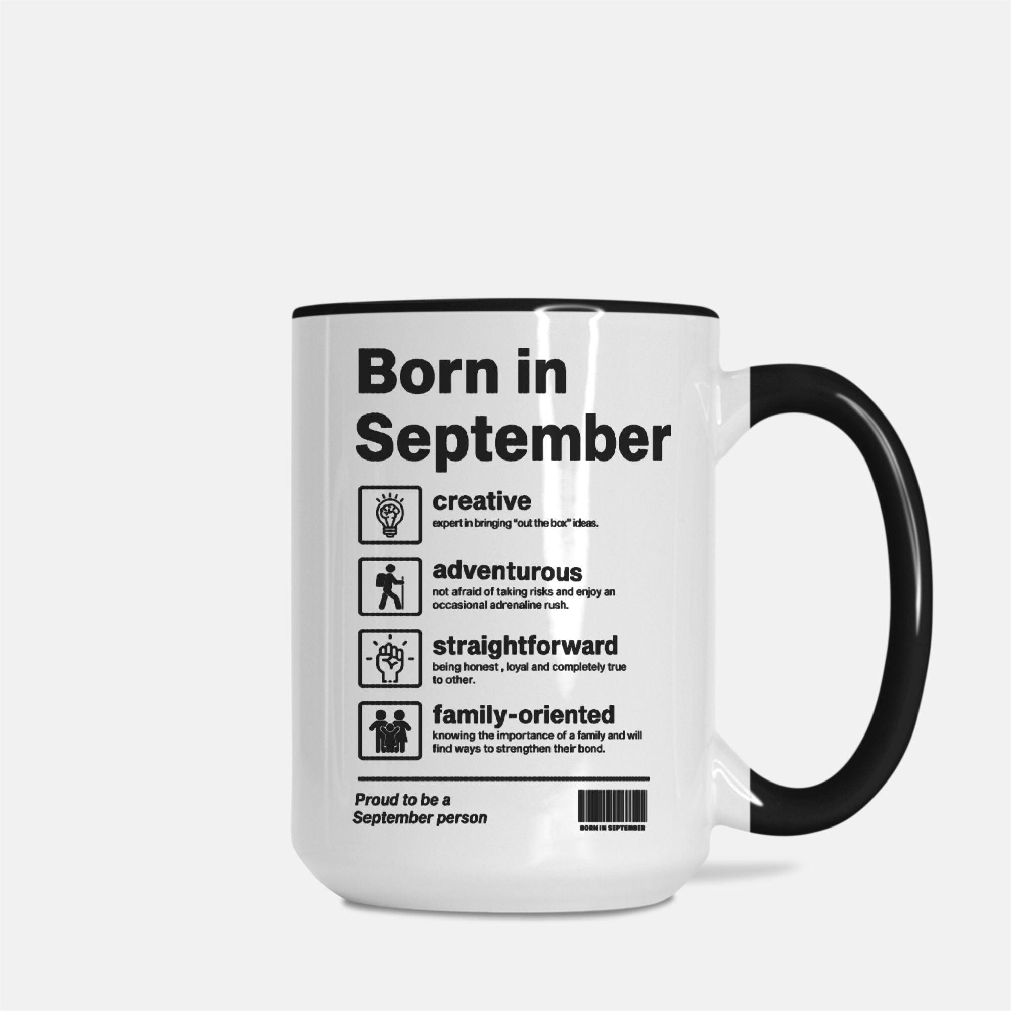 Coffee Mug Deluxe 15oz. -Born In Month - Elementologie