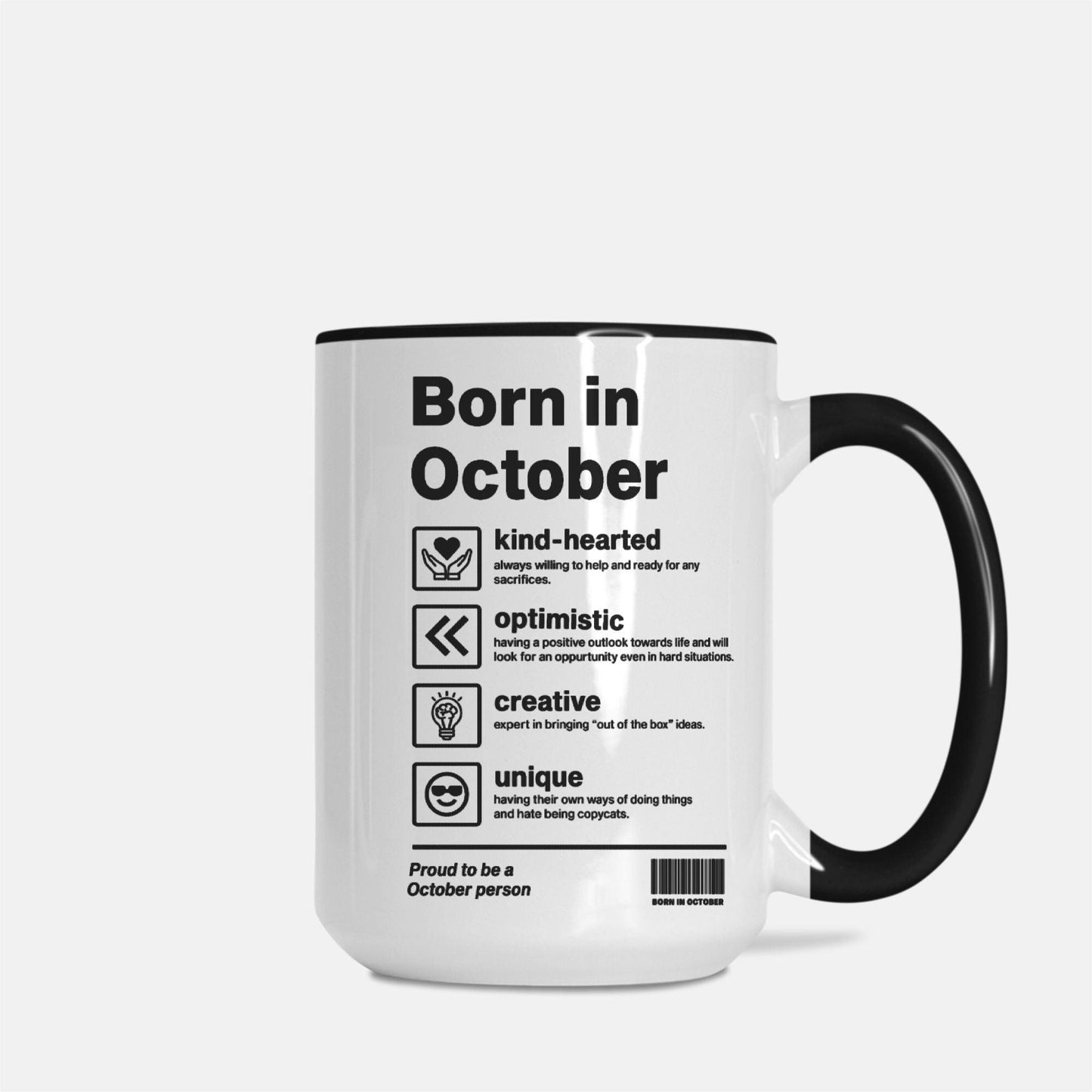 Coffee Mug Deluxe 15oz. -Born In Month - Premium  from Elementologie - Just $18! Shop now at Elementologie