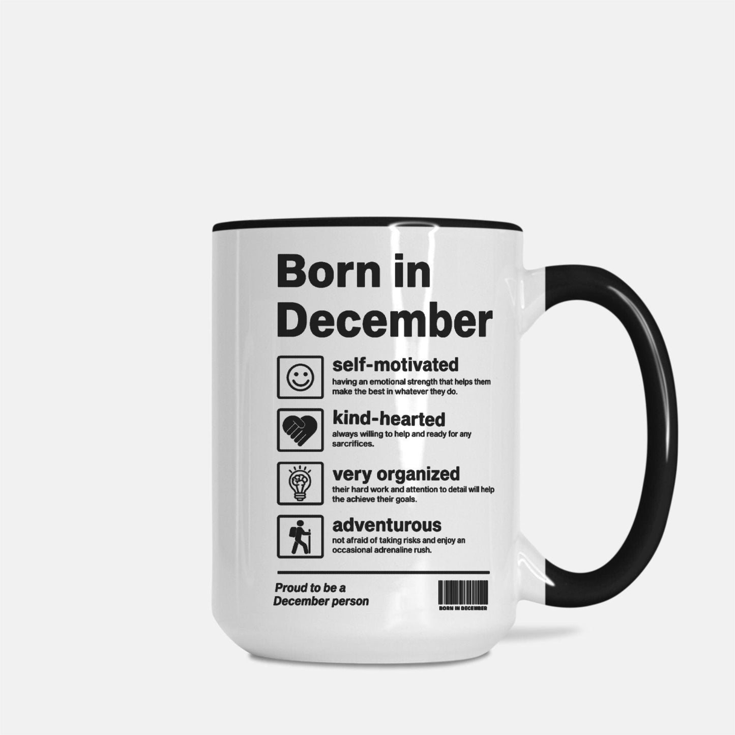 Coffee Mug Deluxe 15oz. -Born In Month - Premium  from Elementologie - Just $18! Shop now at Elementologie