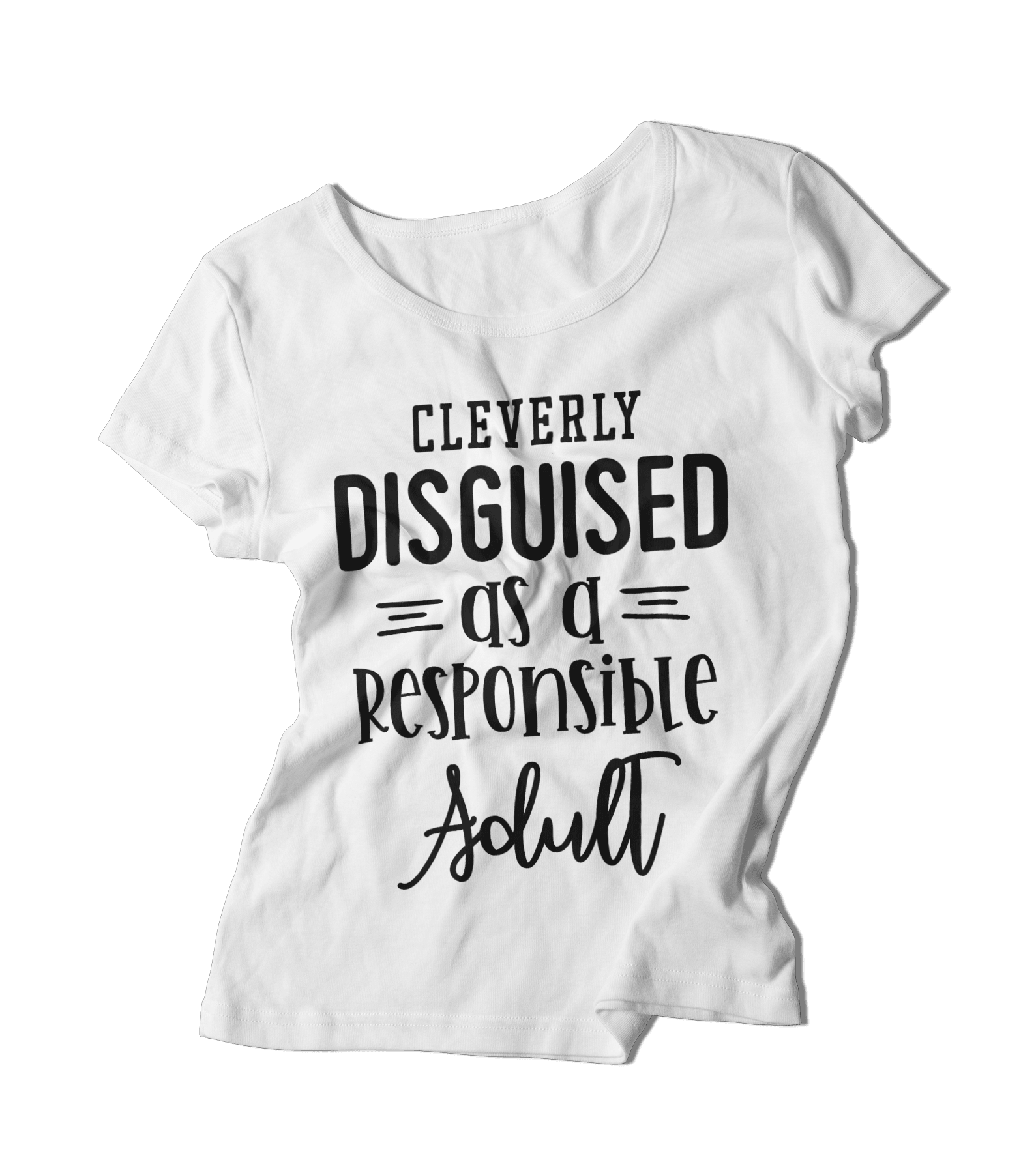 Women’s Boyfriend T-shirt-Cleverly Disguised as an Adult - Premium  from Elementologie - Just $24.99! Shop now at Elementologie