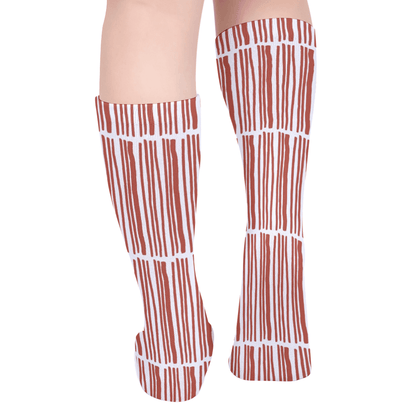 Thick Stockings-Red Stripes - Premium  from Elementologie - Just $15.99! Shop now at Elementologie