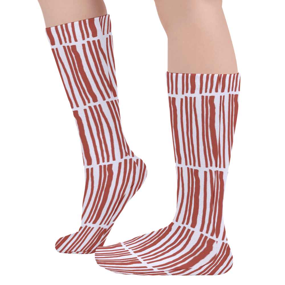 Thick Stockings-Red Stripes - Premium  from Elementologie - Just $15.99! Shop now at Elementologie