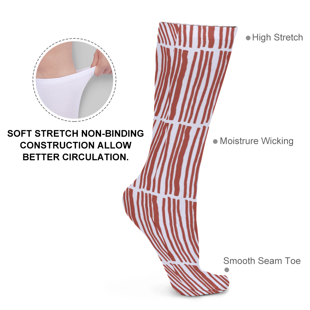 Thick Stockings-Red Stripes - Elementologie