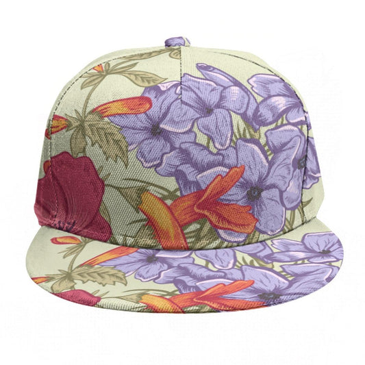 Flat Brim Hat- Honeysuckle - Premium  from Elementologie - Just $12.99! Shop now at Elementologie