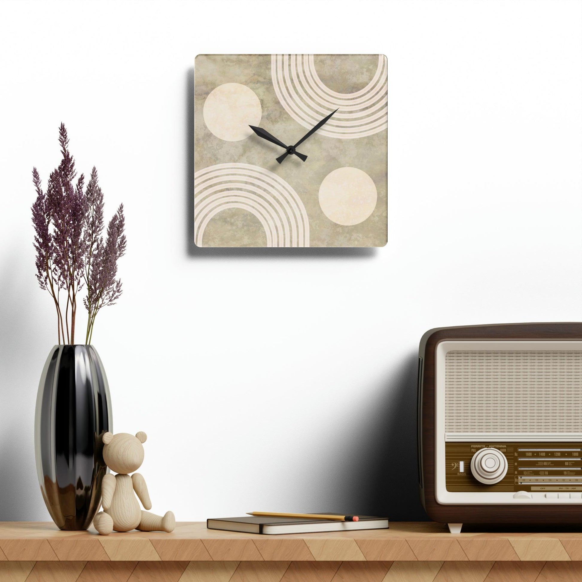Acrylic Wall Clock-Balance - Premium  from Elementologie - Just $42.99! Shop now at Elementologie