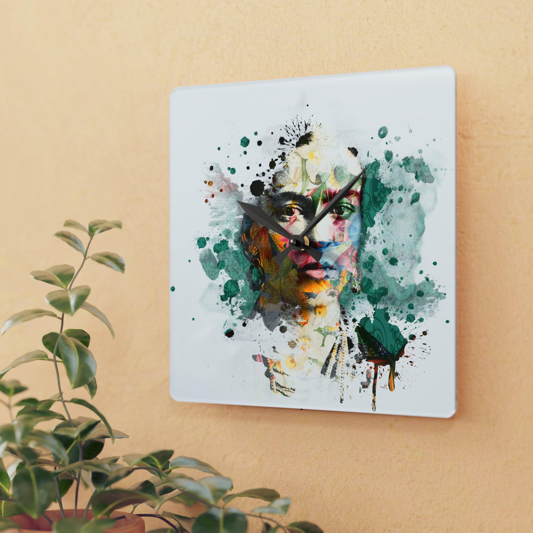 Acrylic Wall Clock-Frida - Elementologie