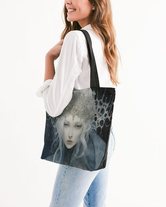 Canvas Zip Tote-Snow Princess Regina - Premium  from Elementologie - Just $33.98! Shop now at Elementologie