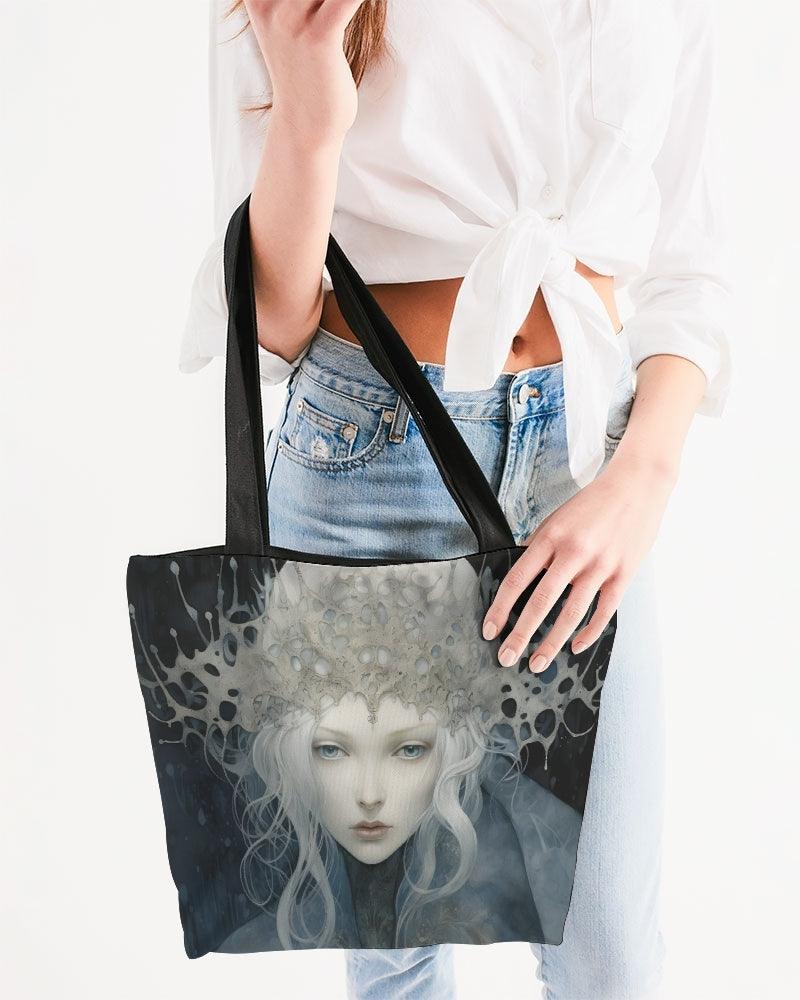 Canvas Zip Tote-Snow Princess Regina - Premium  from Elementologie - Just $33.98! Shop now at Elementologie