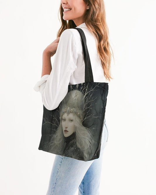 Canvas Zip Tote-Snow Princess Maleika - Premium  from Elementologie - Just $33.98! Shop now at Elementologie