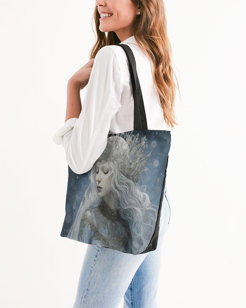 Canvas Zip Tote-Snow Princess Lareina - Premium  from Elementologie - Just $33.98! Shop now at Elementologie