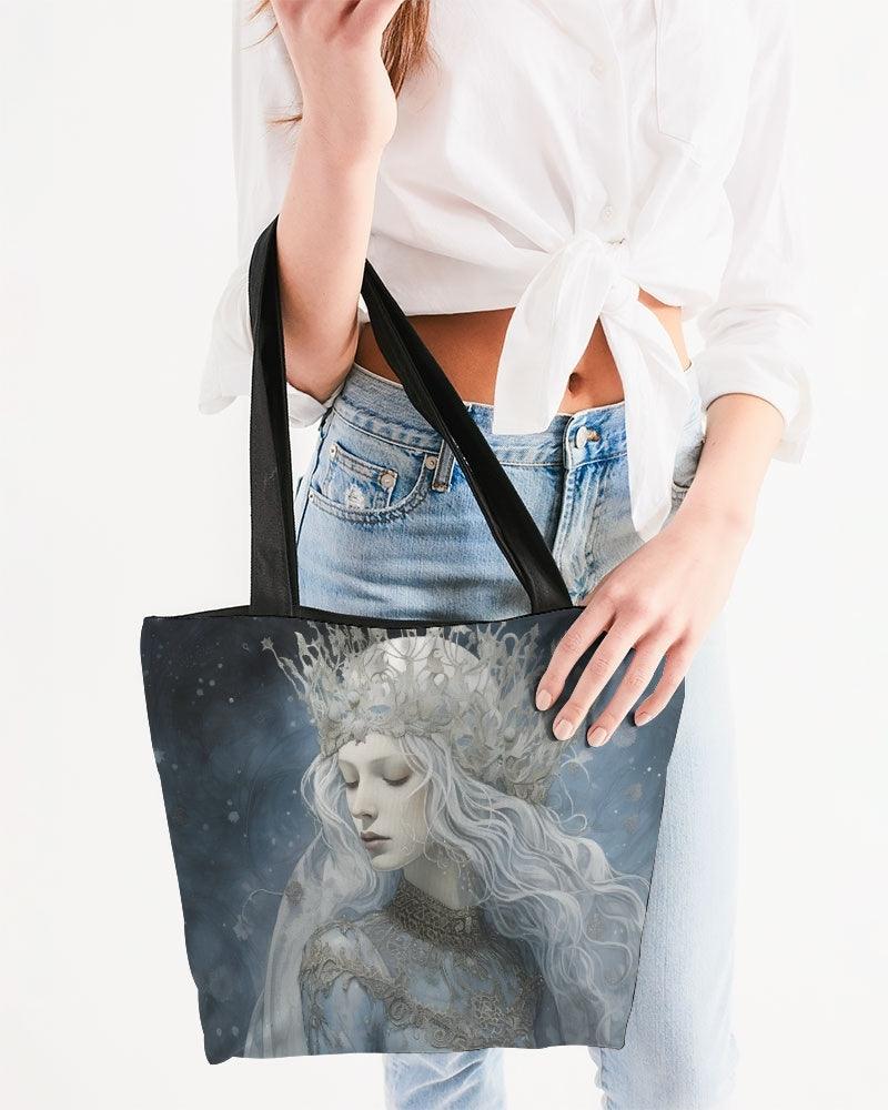 Canvas Zip Tote-Snow Princess Lareina - Premium  from Elementologie - Just $33.98! Shop now at Elementologie