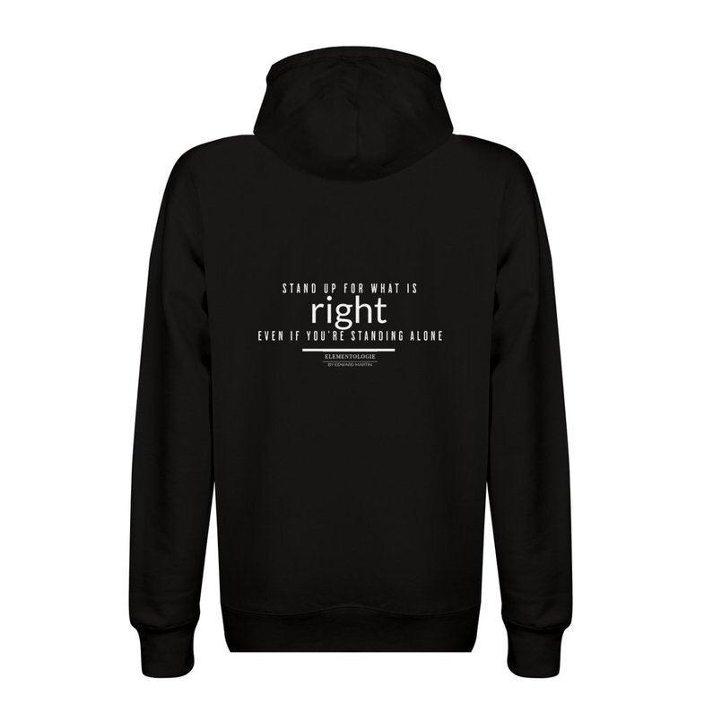 Unisex Premium Pullover Hoodie-Stand up for what is right, even if you're standing alone - Premium  from Elementologie - Just $58.99! Shop now at Elementologie