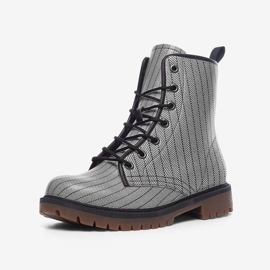 Unisex Boots-Grey Herringbone - Premium  from Elementologie - Just $78.89! Shop now at Elementologie