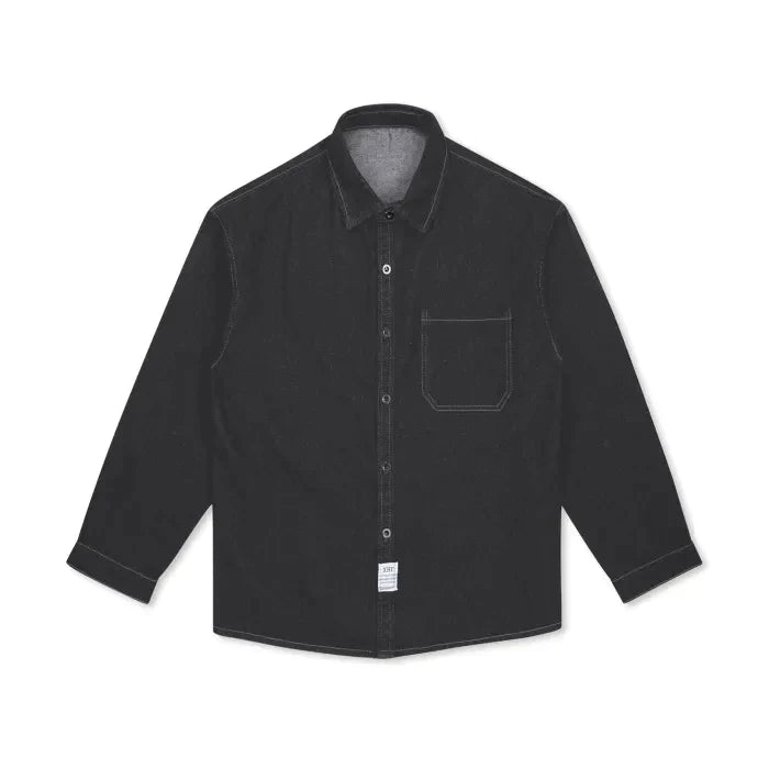 Streetwear Unisex Flap Pocket Denim Shirt-Clown Fish - Premium  from Elementologie - Just $49.99! Shop now at Elementologie