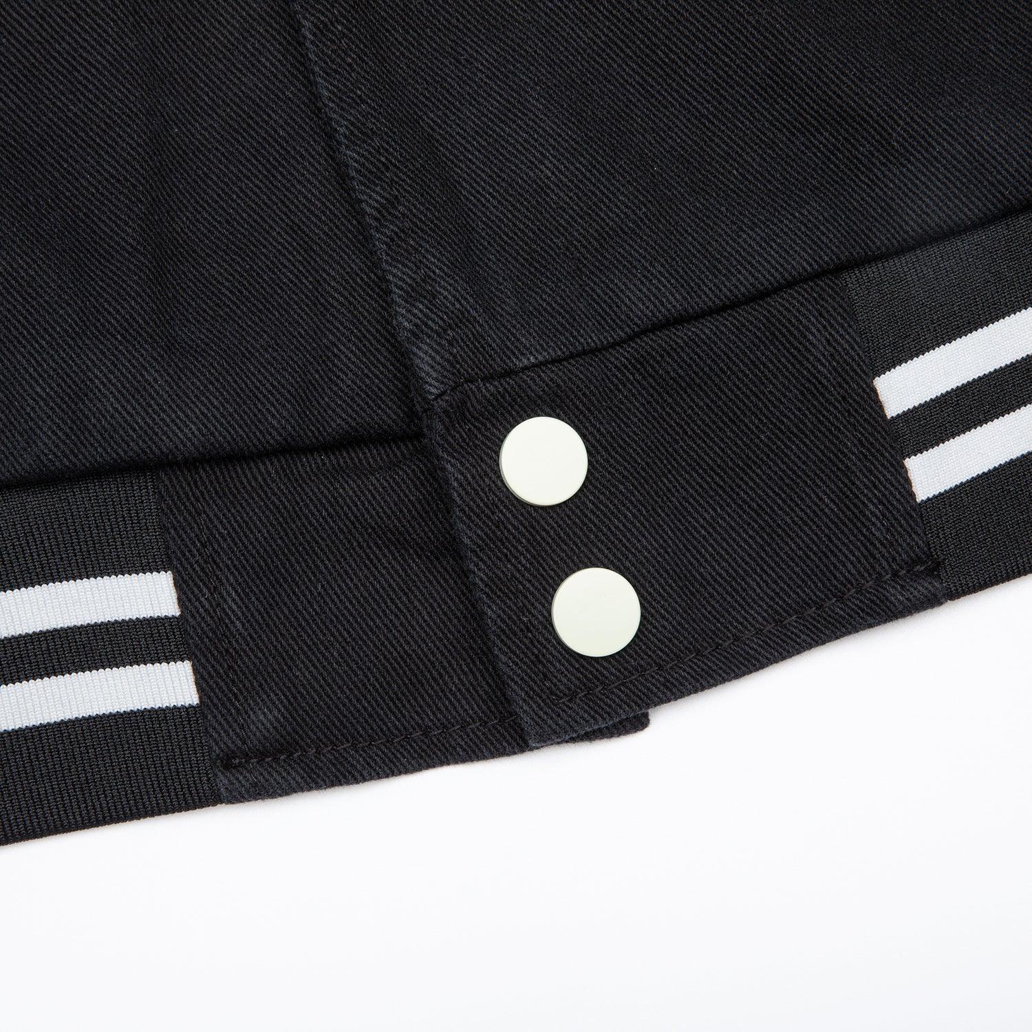 Streetwear Unisex Denim Bomber Jacket-Rise Up - Elementologie