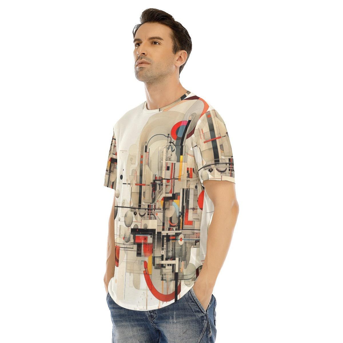 Men's Short Sleeve T-shirt With Curved Hem by Elementologie-Space Nomad - Premium  from Elementologie - Just $24.99! Shop now at Elementologie