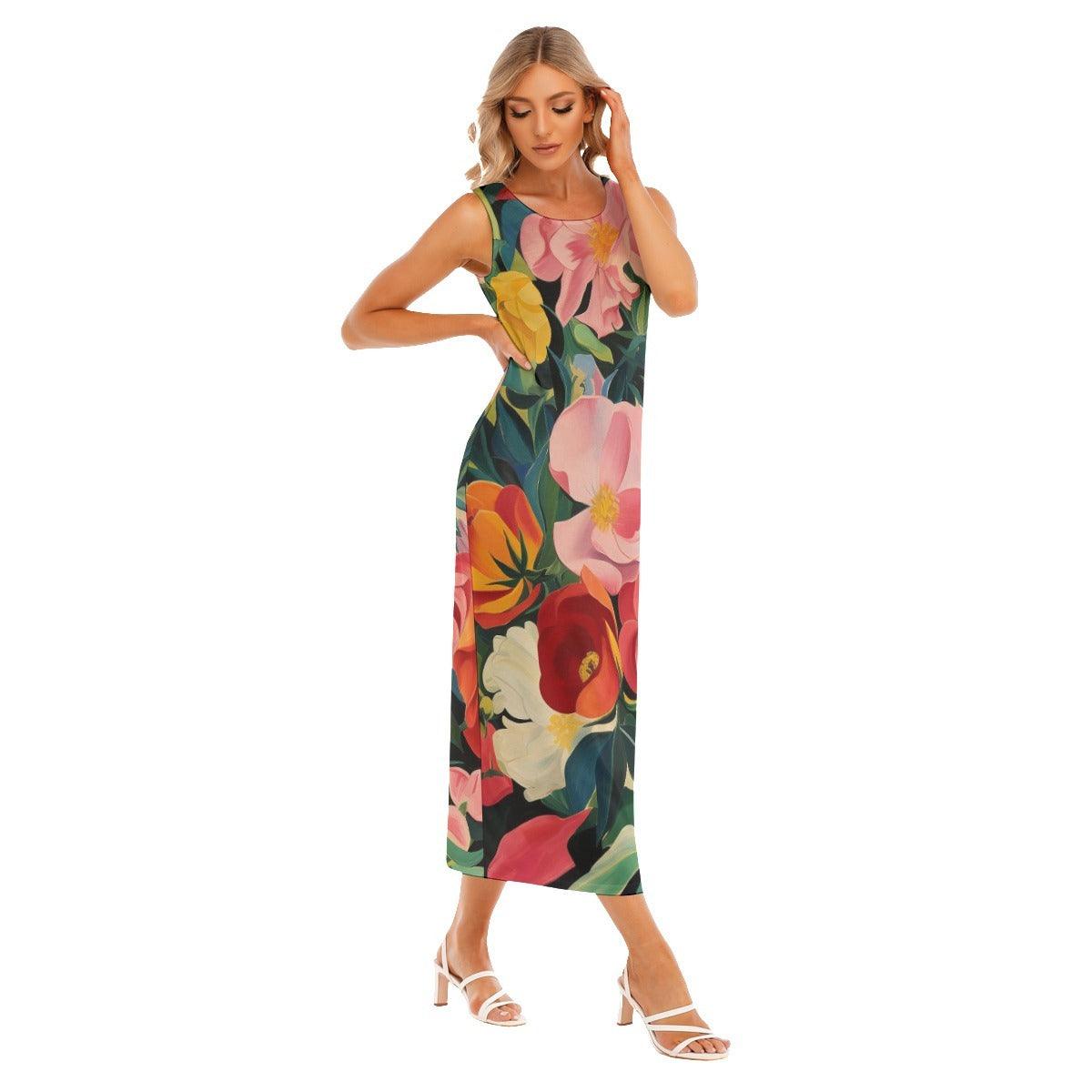 Women's Tank Top Long Dress by Elementologie-Aurora - Premium  from Elementologie - Just $32.99! Shop now at Elementologie